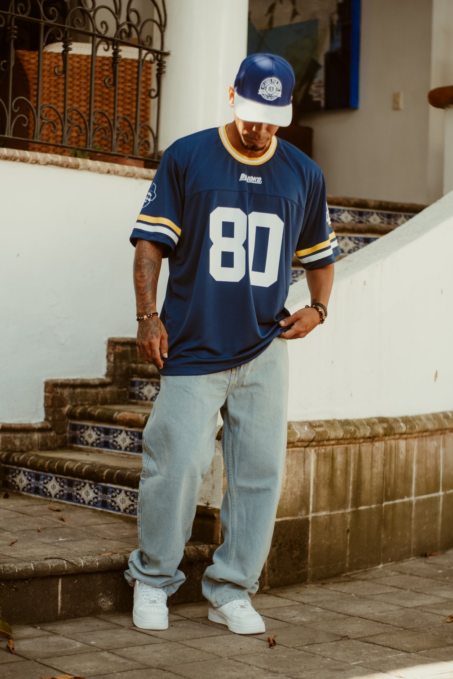 JERSEY NFL AZUL NAVY BY LOKO / OVERSIZE