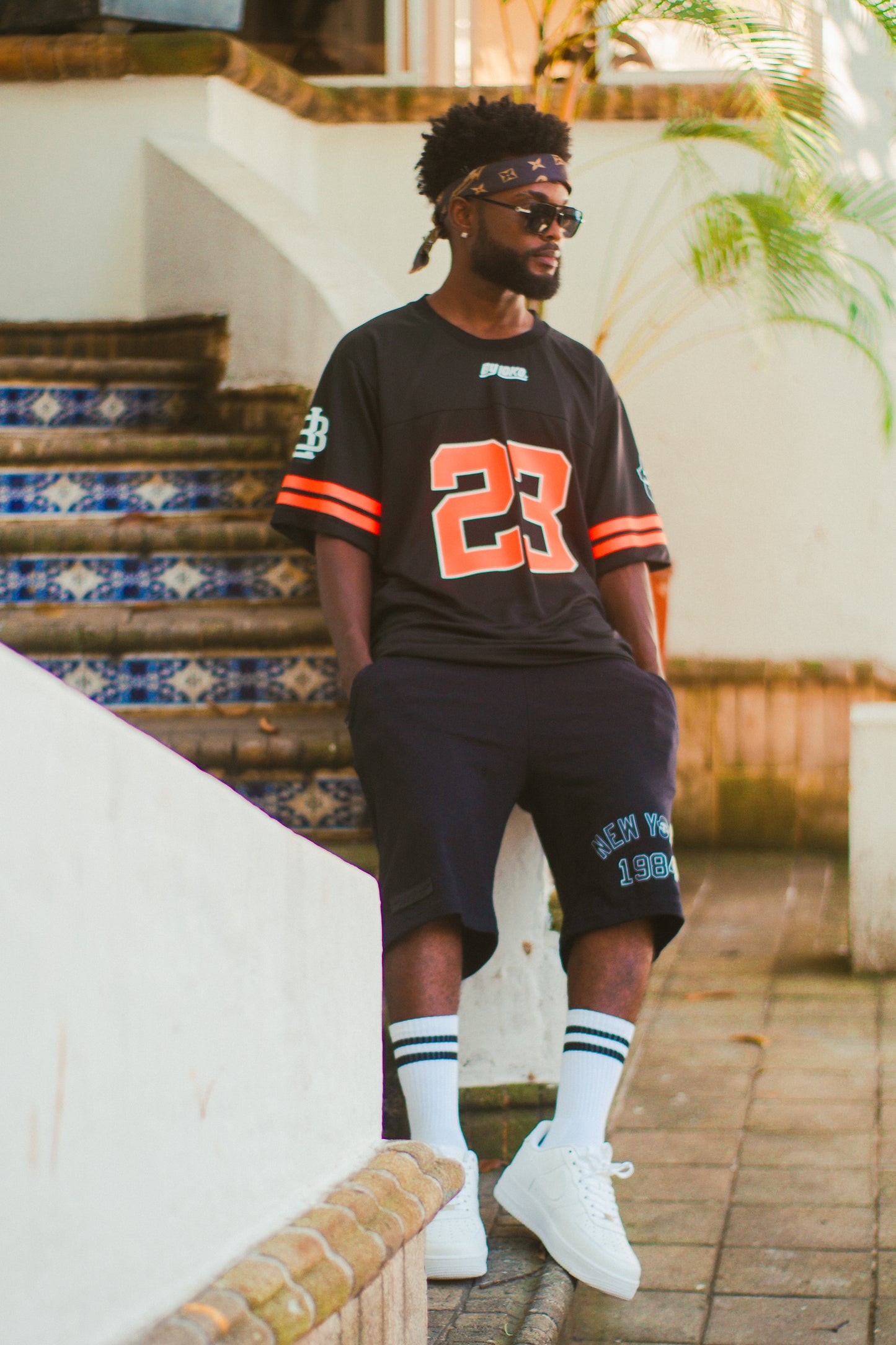 JERSEY NFL NEGRO + NARANJA BY LOKO / OVERSIZE