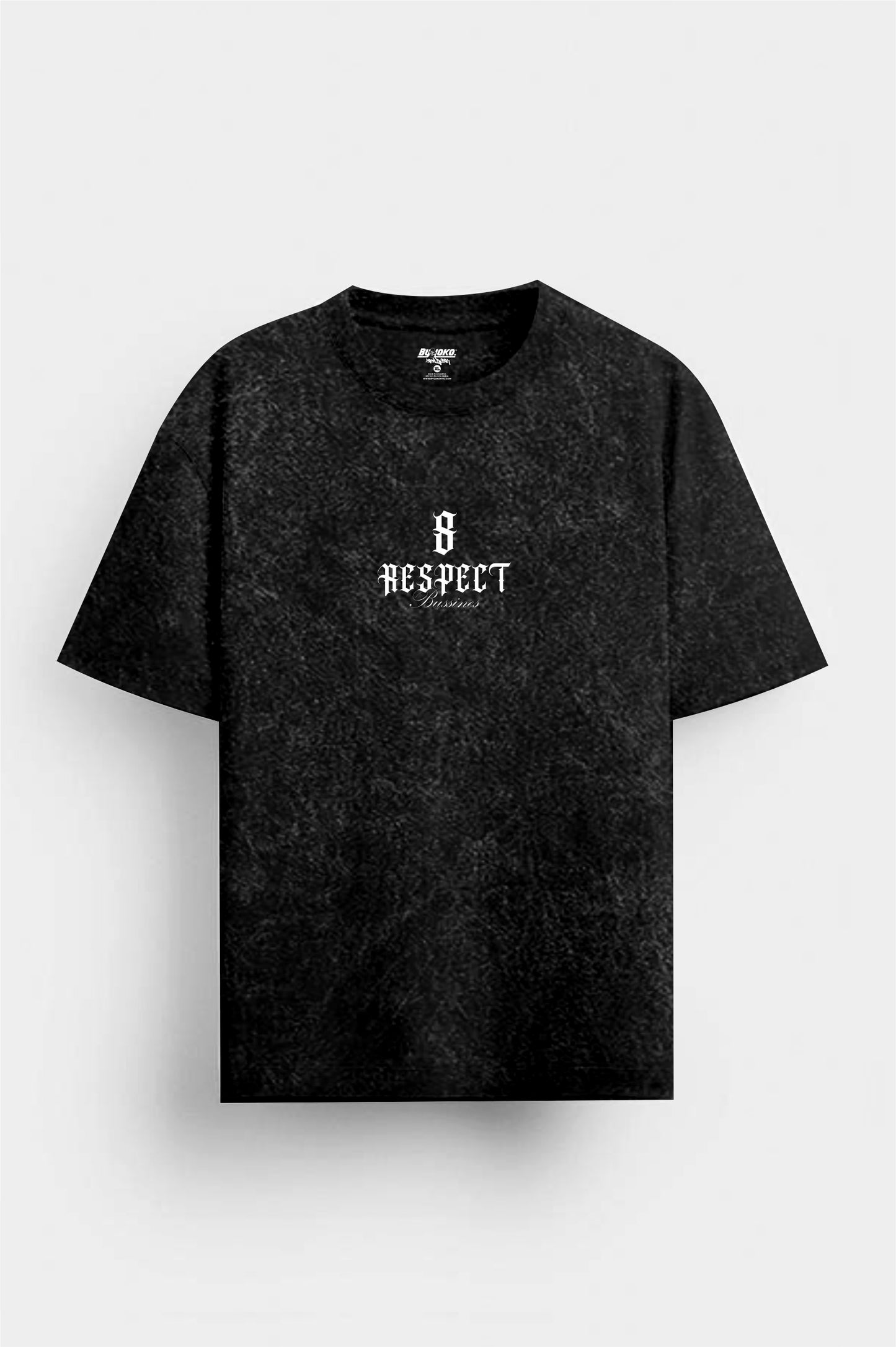 Camiseta Regular Acid Wash Respect 210gr algodón