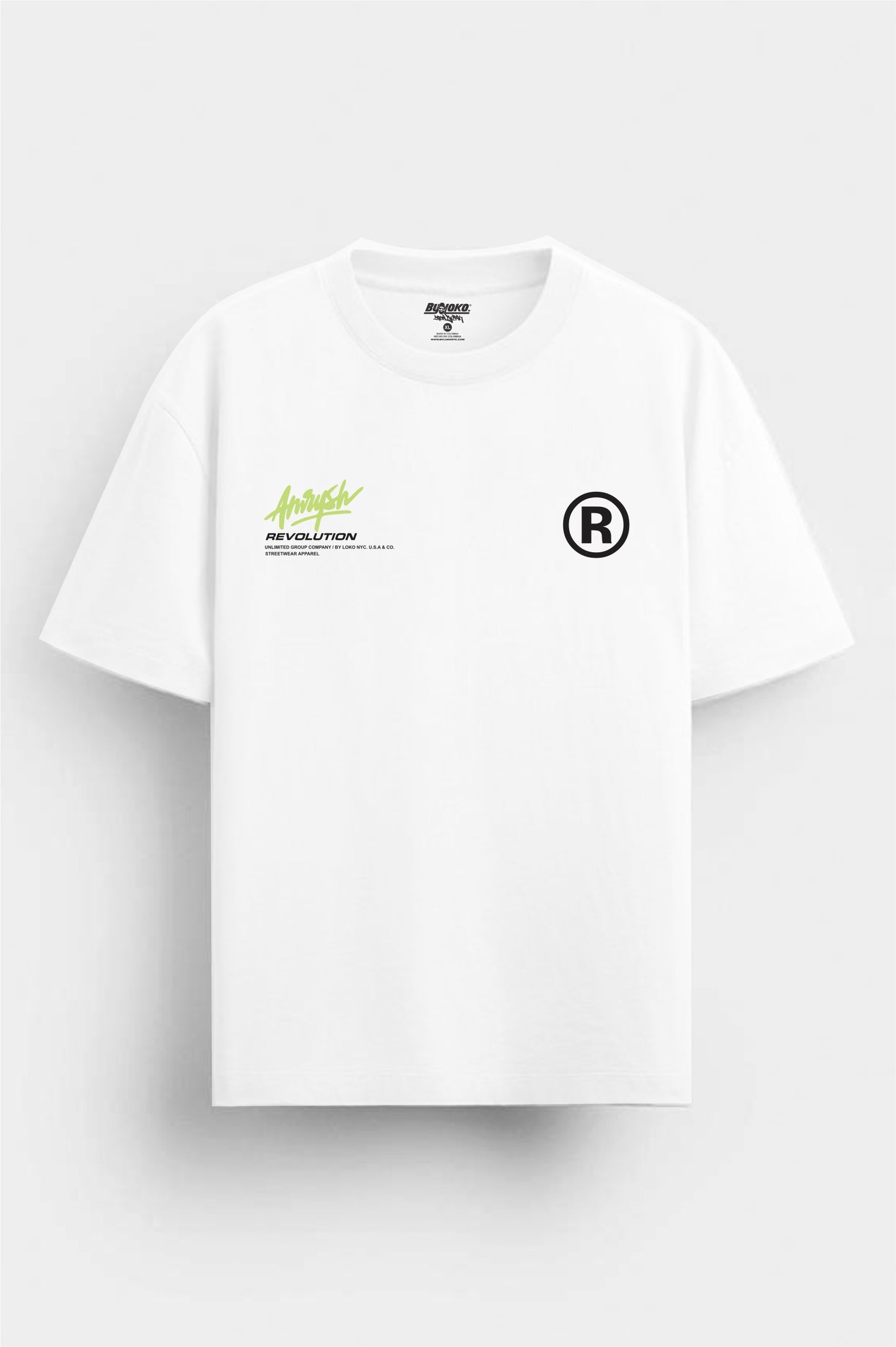 Camiseta Oversize Revolution 210gr algodón premium