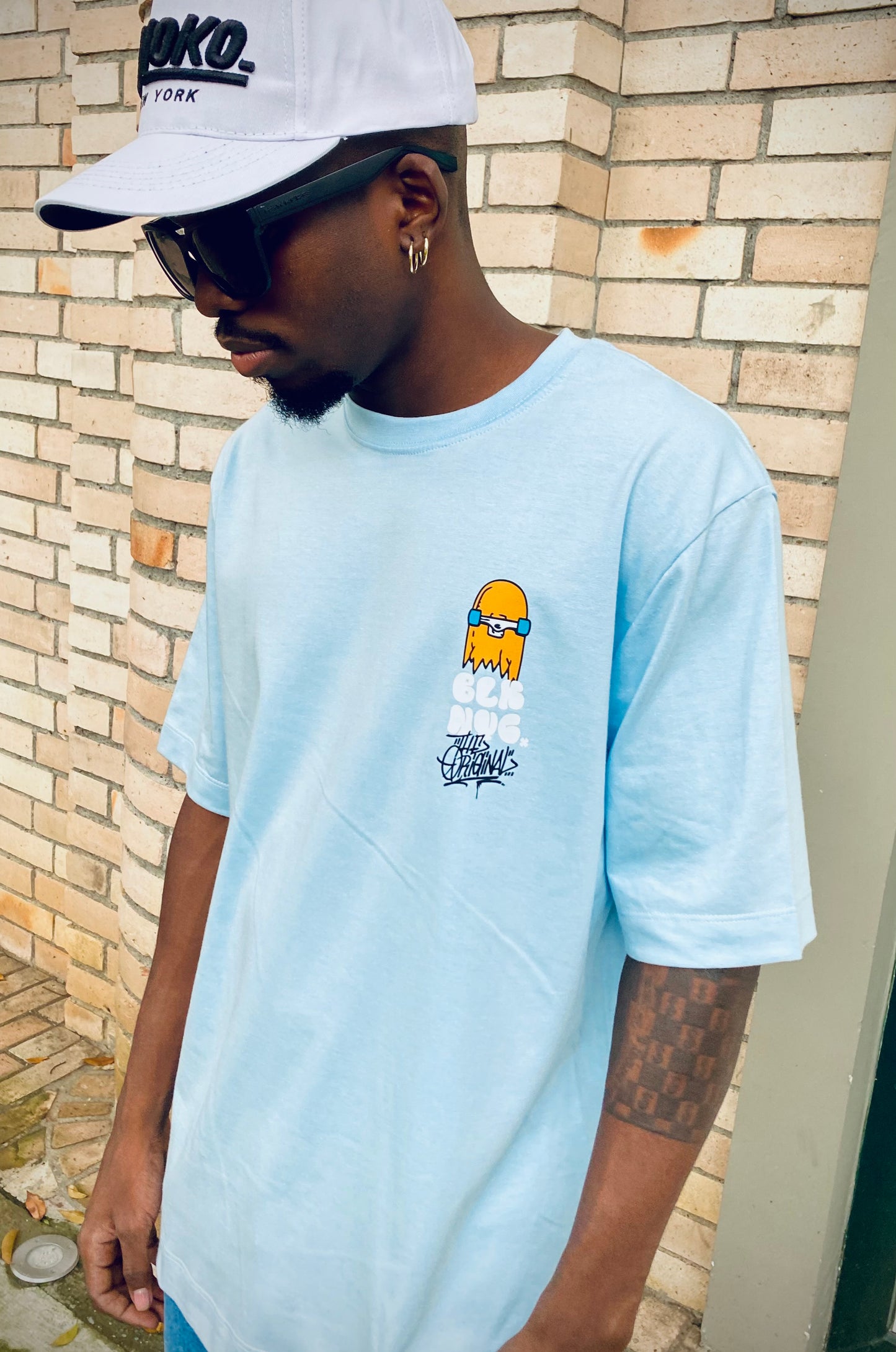Camiseta Oversize Skate 210gr algodón premium