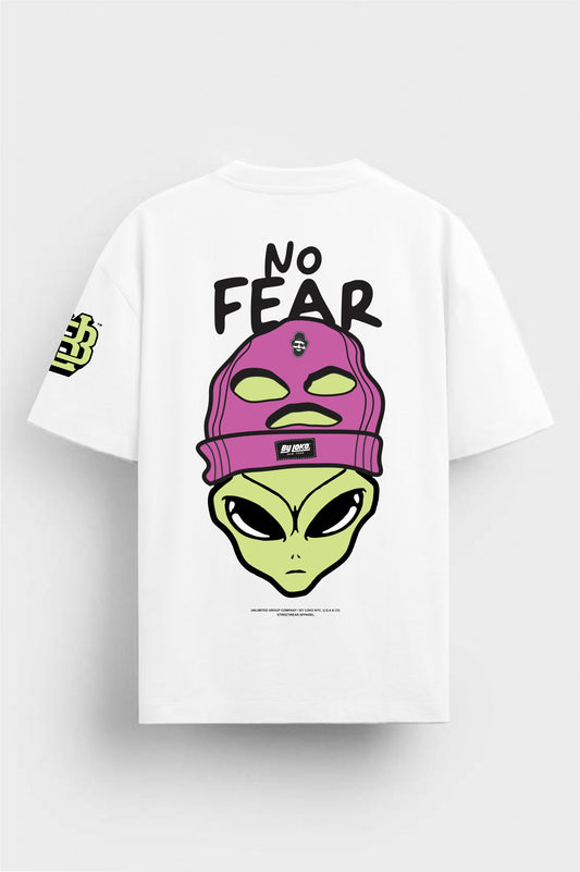 Camiseta Oversize No Fear 210gr algodón premium