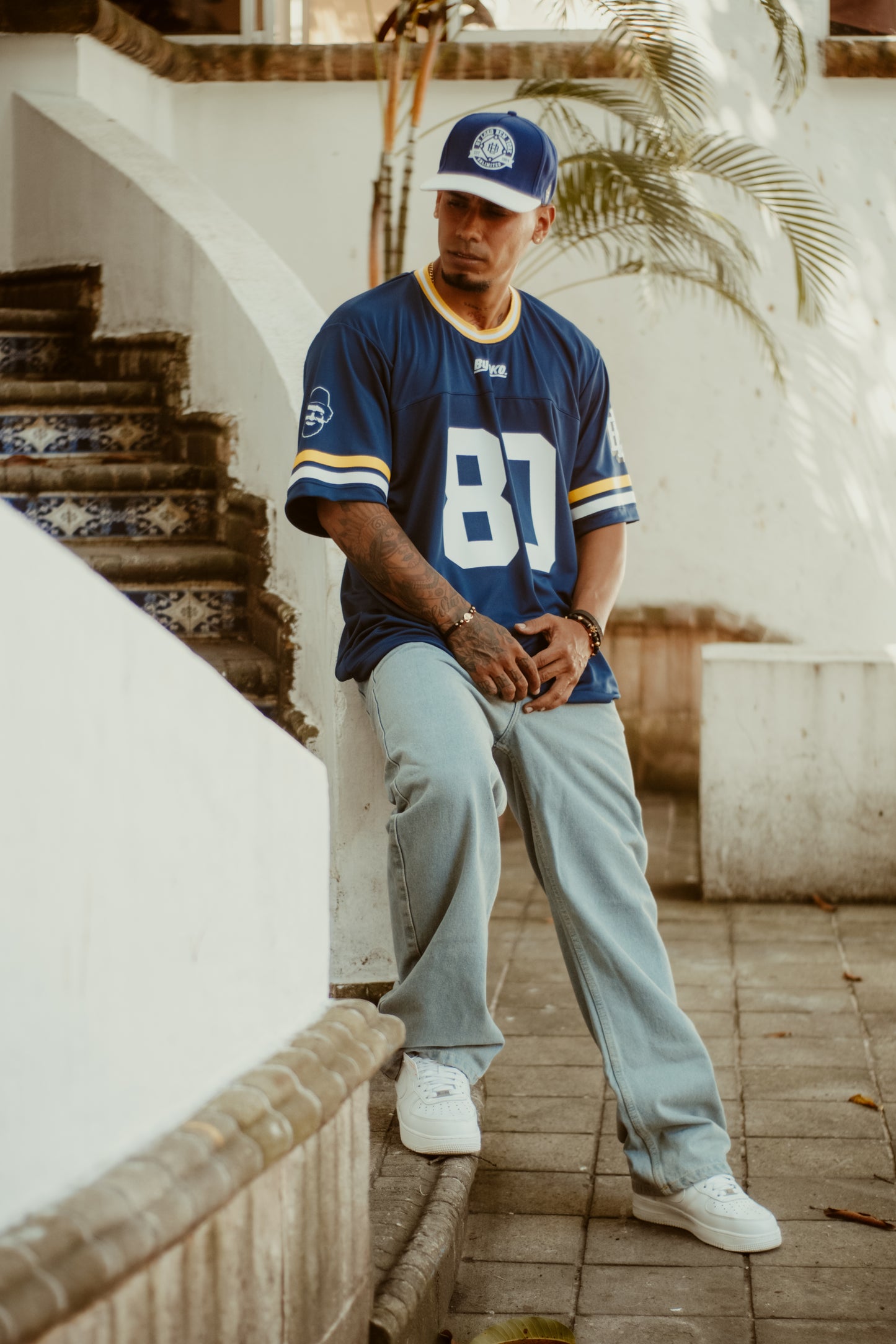JERSEY NFL AZUL NAVY BY LOKO / OVERSIZE