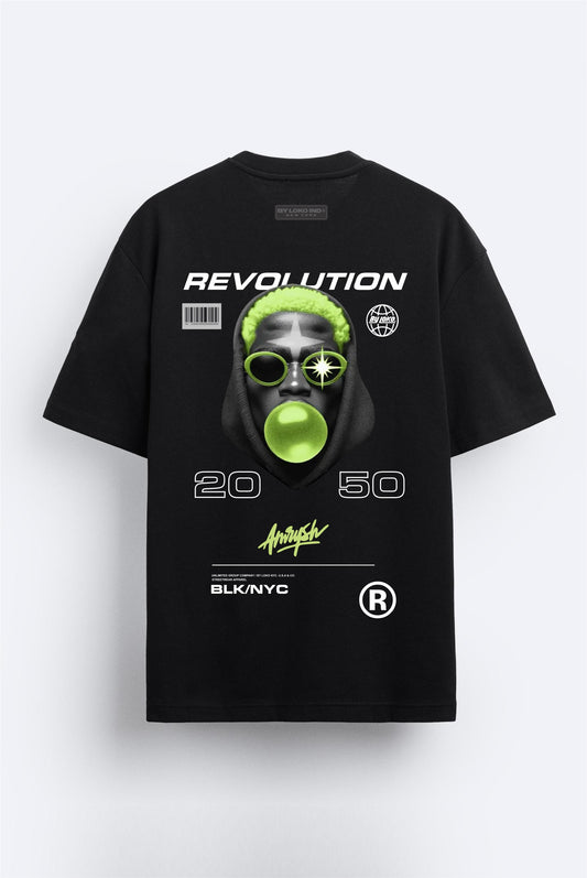 Camiseta Oversize Revolution 210gr algodón premium