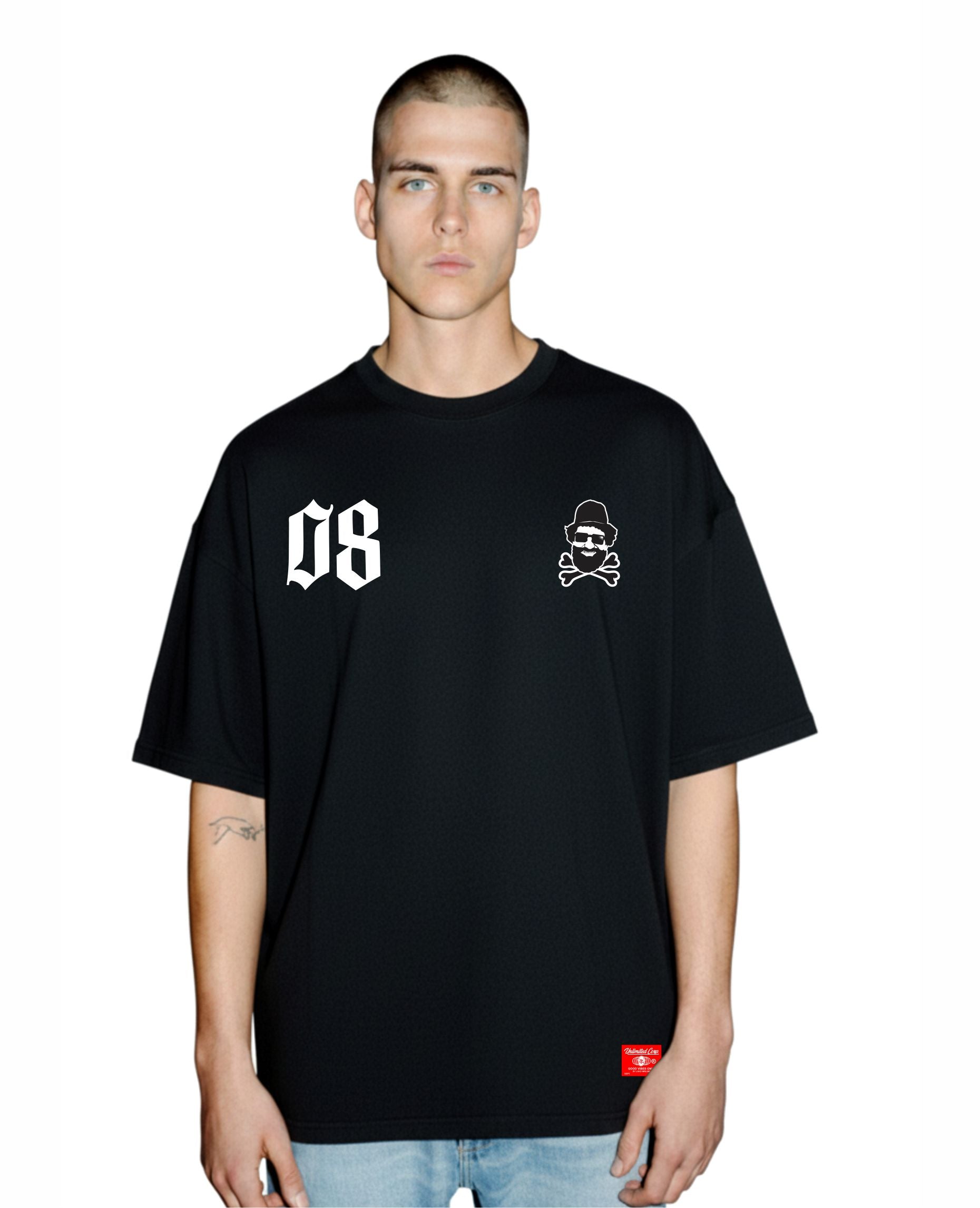 T-SHIRT OVERSIZE 08 BLACK