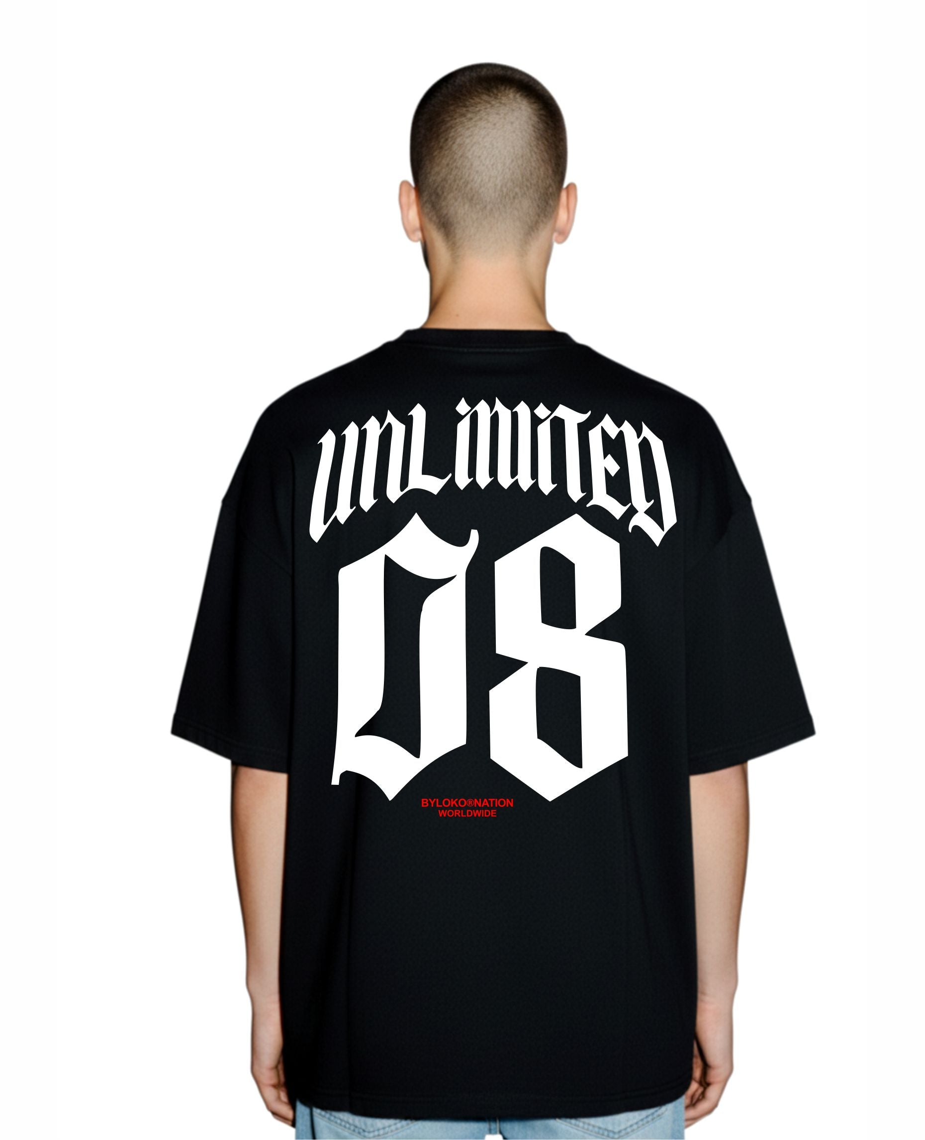T-SHIRT OVERSIZE 08 BLACK