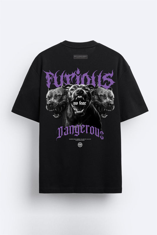 Camiseta Oversize Furious 210gr algodón premium