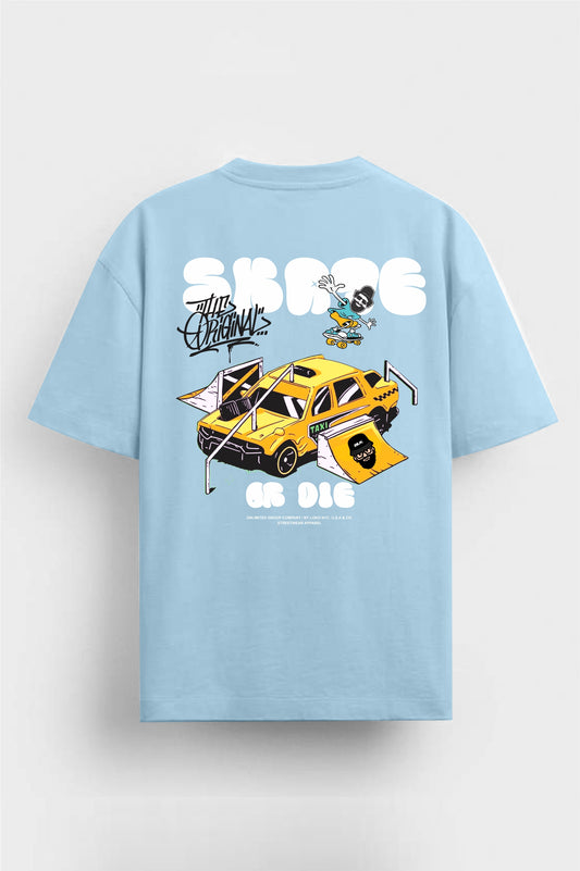 Camiseta Oversize Skate 210gr algodón premium