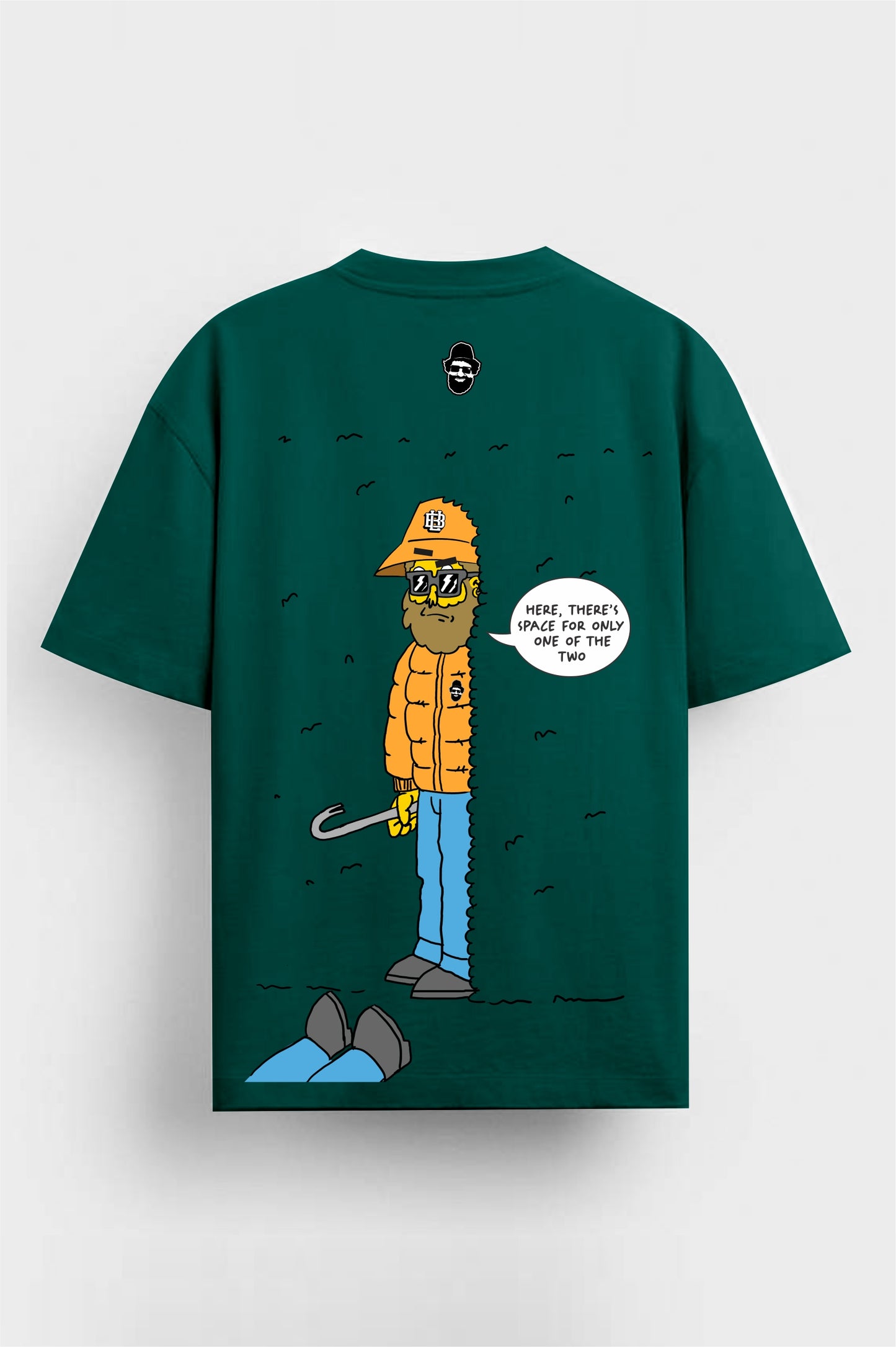 Camiseta Oversize HOMER  210gr algodón premium