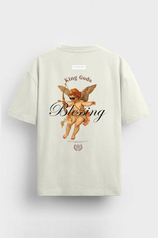 Camiseta Oversize Bless 210gr algodón premium