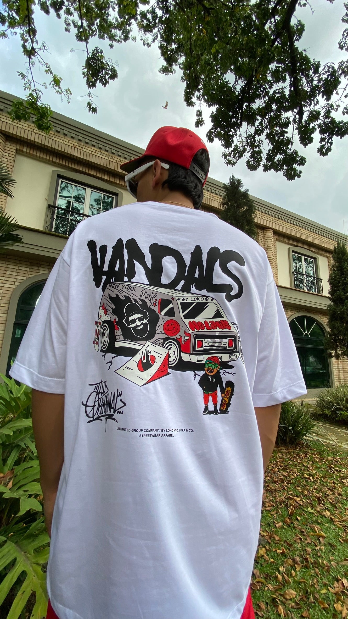 Camiseta Oversizer Vandals 210gr algodón premium